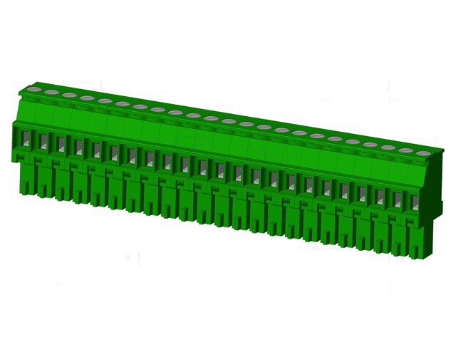 Connector: ontkoppelbare terminal strip; stekker; vrouwelijk Connector: ontkoppelbare terminal strip; stekker; vrouwelijk